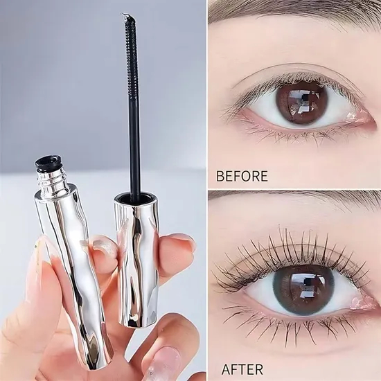 Тушь для ресниц с индивидуальным логотипом Sky High Eye, водостойкая тушь для ресниц с эссенцией для дополнительного объема, натуральная вьющаяся веганская тушь для ресниц, густая тушь для ресниц